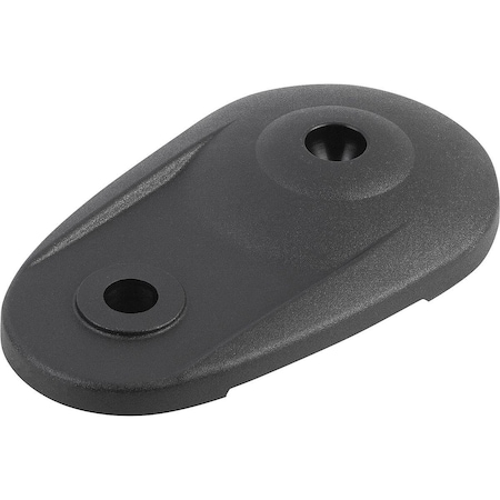 Kipp Plate With Extension, Form:D Thermoplastic, Anti-Slip Plate K0654.40803